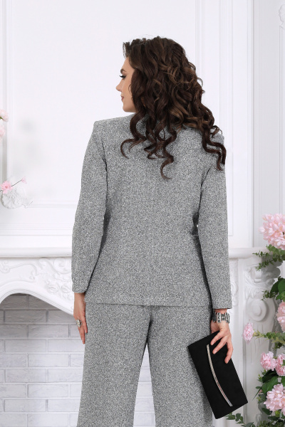 Блуза, брюки Ninele 6107 серебро - фото 9