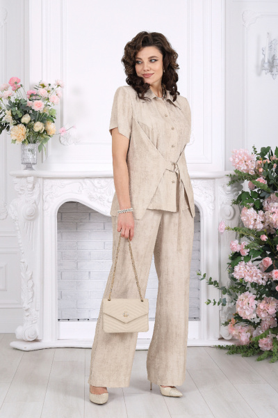 Блуза, брюки Ninele 6108 бежевый - фото 8