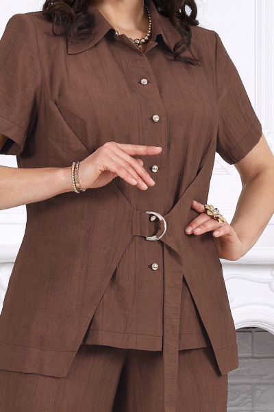 Блуза, брюки Ninele 6108 коричневый - фото 9