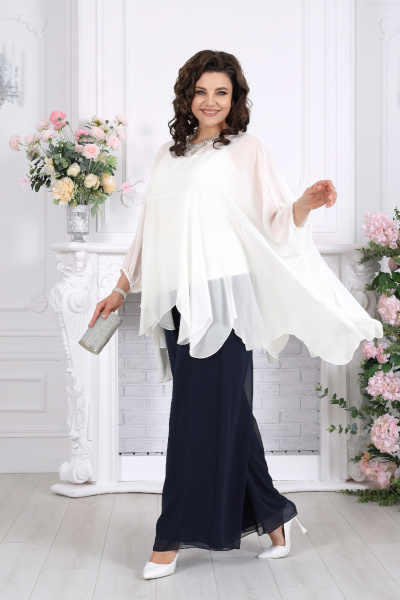 Блуза, брюки, туника Ninele 6110 синий - фото 4