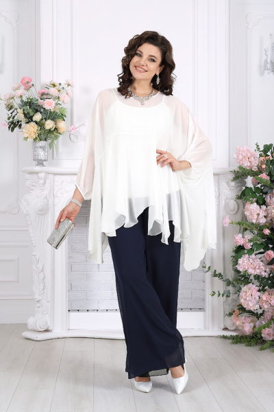 Блуза, брюки, туника Ninele 6110 синий - фото 7