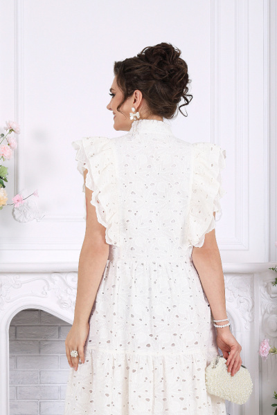 Платье Ninele 6111 молочный - фото 7