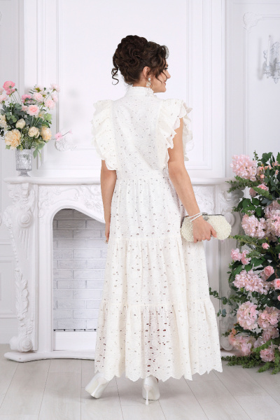 Платье Ninele 6111 молочный - фото 8