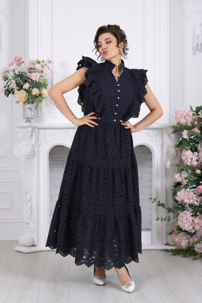 Платье Ninele 6111 синий - фото 1