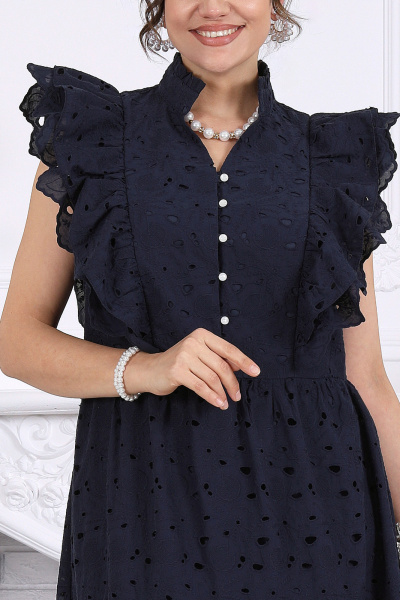 Платье Ninele 6111 синий - фото 3