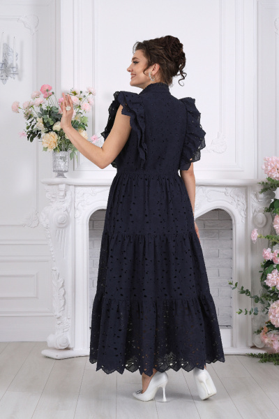 Платье Ninele 6111 синий - фото 8