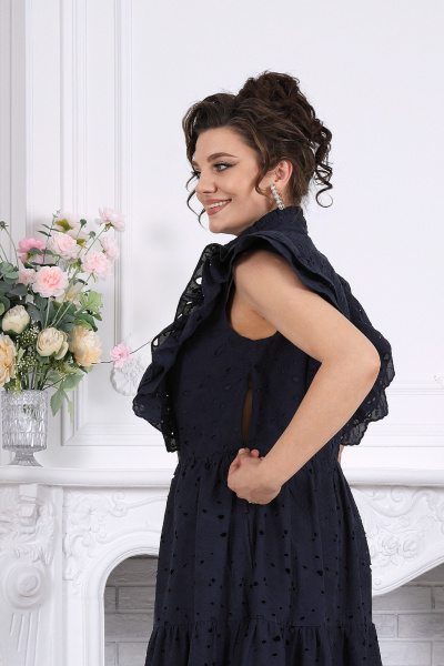 Платье Ninele 6111 синий - фото 9