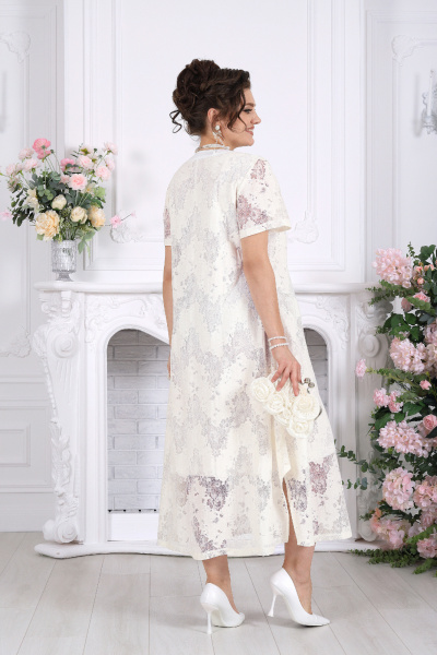 Платье Ninele 6118 молочный - фото 9