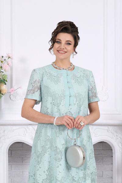 Платье Ninele 6118 мята - фото 5