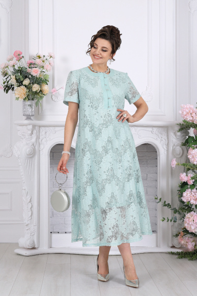 Платье Ninele 6118 мята - фото 7