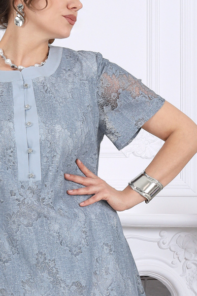 Платье Ninele 6118 небесный - фото 7