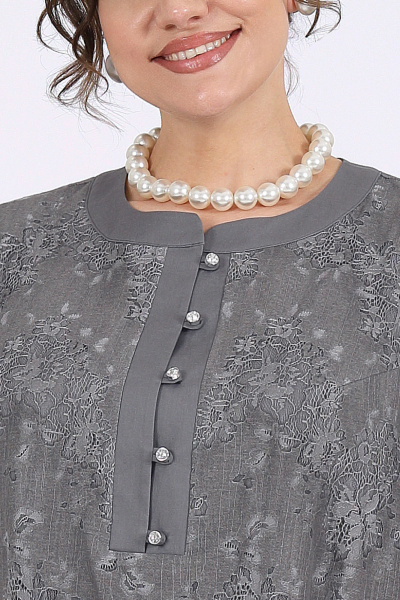 Платье Ninele 6118 серый - фото 7