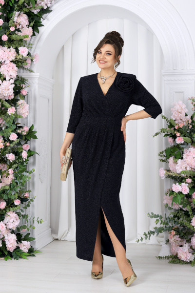 Платье Ninele 7500 синий - фото 4