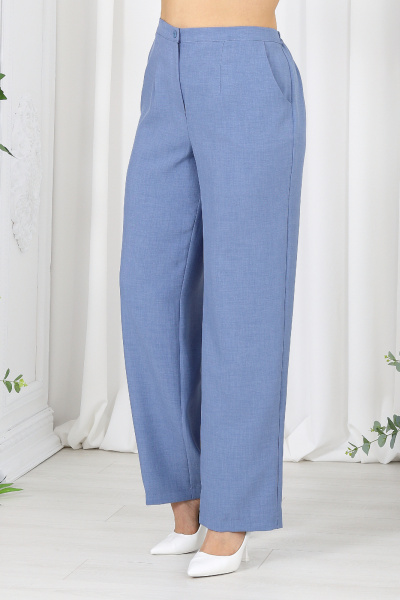 Брюки, жакет, топ Ninele 7518 небесный - фото 13