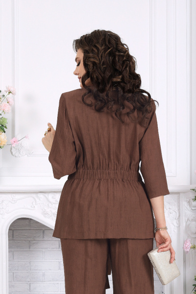 Блуза, брюки Ninele 7520 коричневый - фото 9