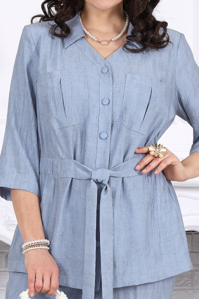 Блуза, брюки Ninele 7520 небесный - фото 6