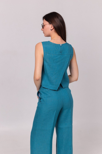 Брюки, топ Соджи 619 светло-бирюзовый - фото 7