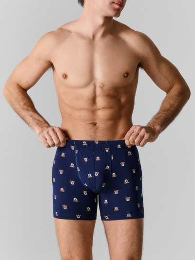 Трусы Mark Formelle 411143/25-5269П-5 бульдоги_на_т.синем - фото 1