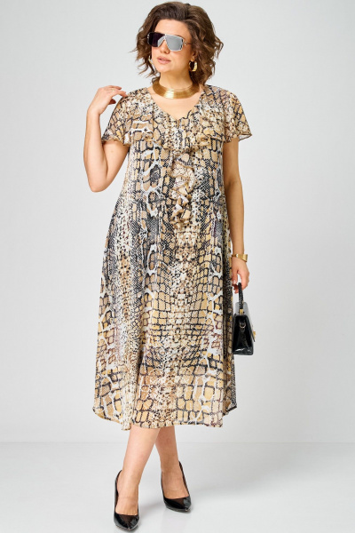 Платье EVA GRANT 7234 принт_питон - фото 4