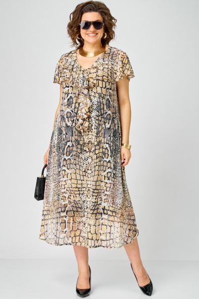 Платье EVA GRANT 7234 принт_питон - фото 3