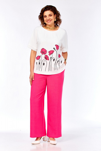 Блуза, брюки Grace for you 268 фуксия - фото 2