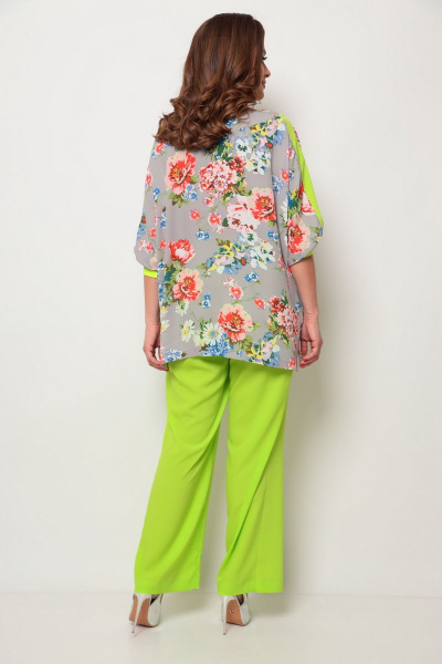 Блуза, брюки Michel chic 1244 салатовый - фото 5