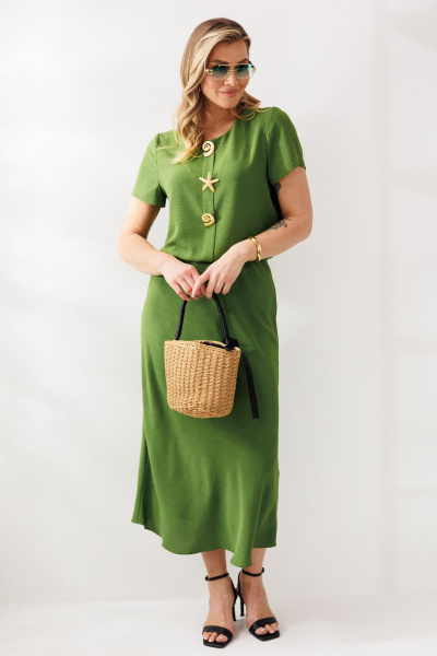 Блуза, юбка Mubliz 333 олива - фото 14