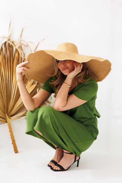 Блуза, юбка Mubliz 333 олива - фото 10