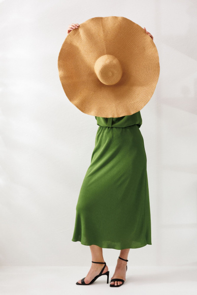 Блуза, юбка Mubliz 333 олива - фото 8