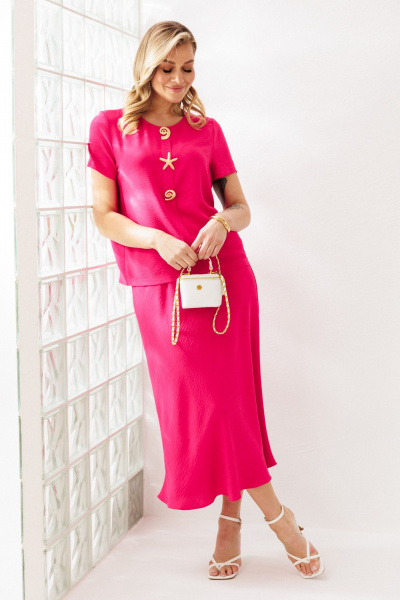 Блуза, юбка Mubliz 333 фуксия - фото 17