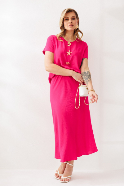 Блуза, юбка Mubliz 333 фуксия - фото 9