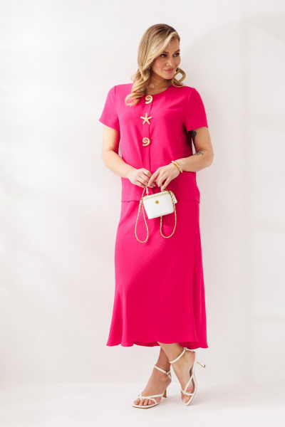 Блуза, юбка Mubliz 333 фуксия - фото 8