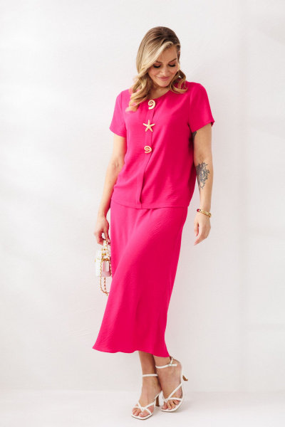 Блуза, юбка Mubliz 333 фуксия - фото 3