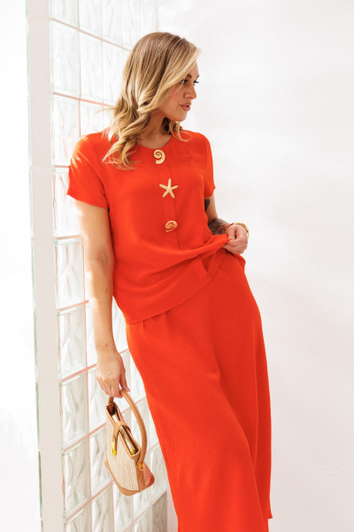 Блуза, юбка Mubliz 333 оранжевый - фото 25