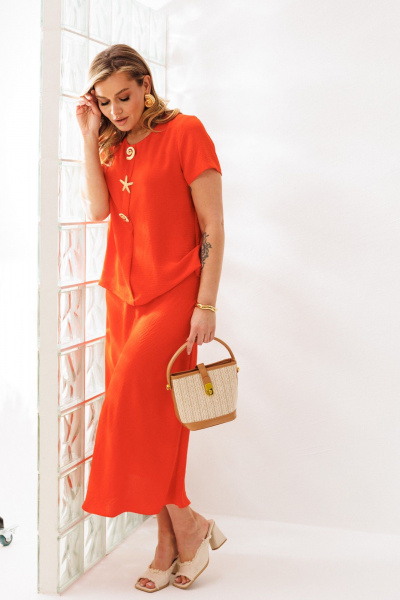 Блуза, юбка Mubliz 333 оранжевый - фото 24