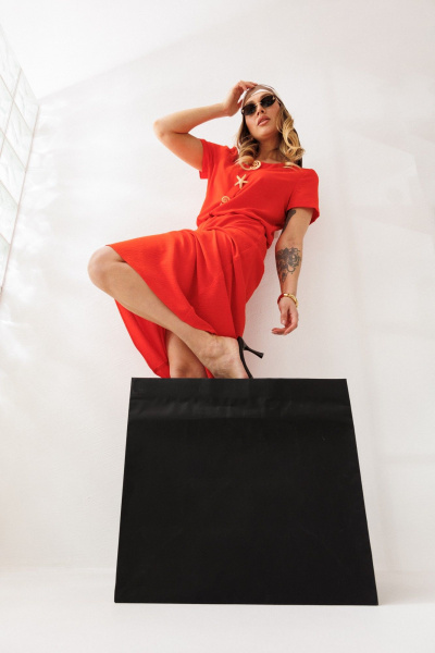 Блуза, юбка Mubliz 333 оранжевый - фото 16