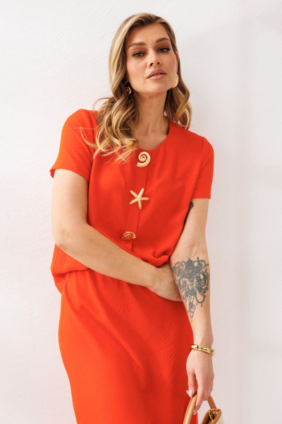 Блуза, юбка Mubliz 333 оранжевый - фото 15
