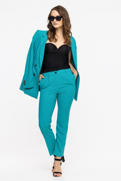 Брюки, жакет Domna 16076 зеленый - фото 7