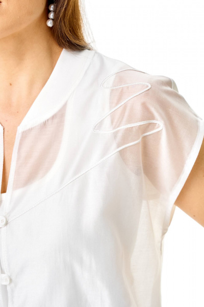 Брюки, бомбер, топ Karina deLux M-1436 голубой+белый - фото 5