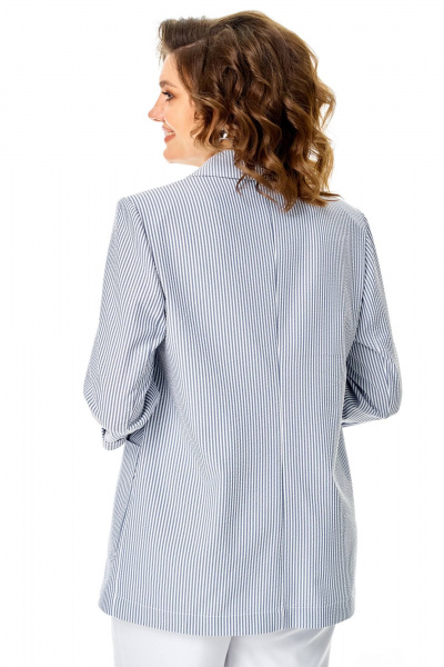 Брюки, жакет Karina deLux M-1444 голубой+белый - фото 6