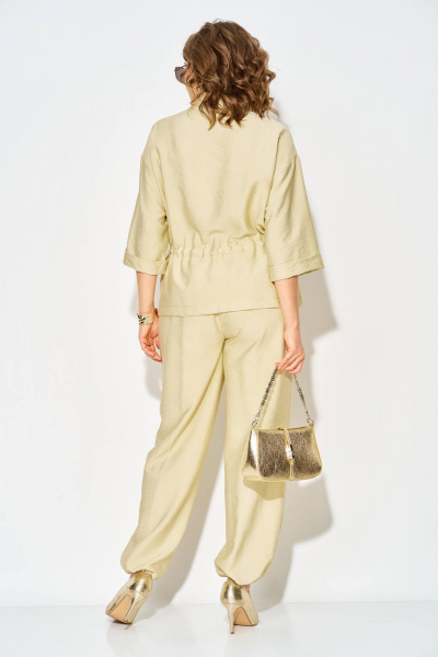 Блуза, брюки Liliana 1527 лимонный - фото 7
