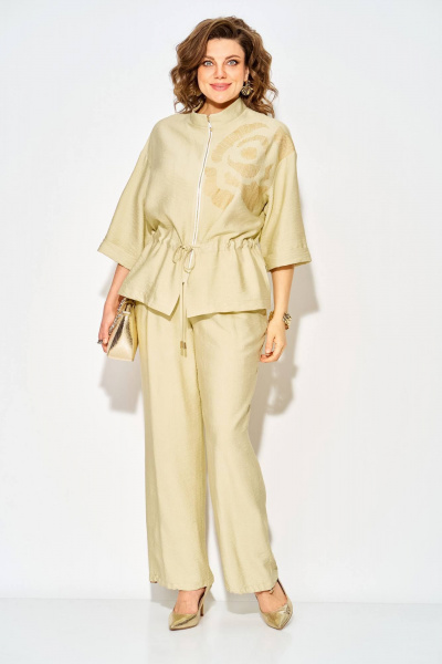 Блуза, брюки Liliana 1527 лимонный - фото 6