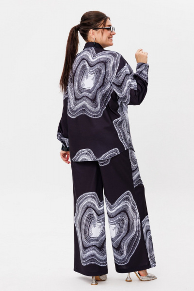 Брюки Anelli 1514.2 мраморные брюки - фото 9