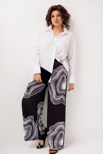 Брюки Anelli 1514.2 мраморные брюки - фото 6