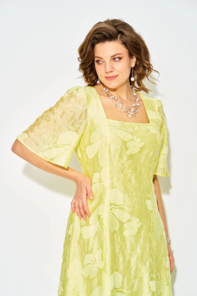 Платье Liliana 1532 лимонный - фото 6