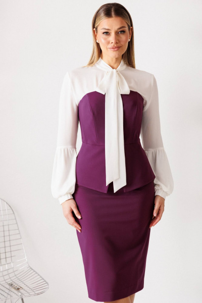 Корсет, юбка Мода Юрс 26-2963 фиолетовый - фото 4