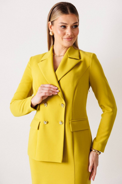 Платье Мода Юрс 26-2967 горчица - фото 2