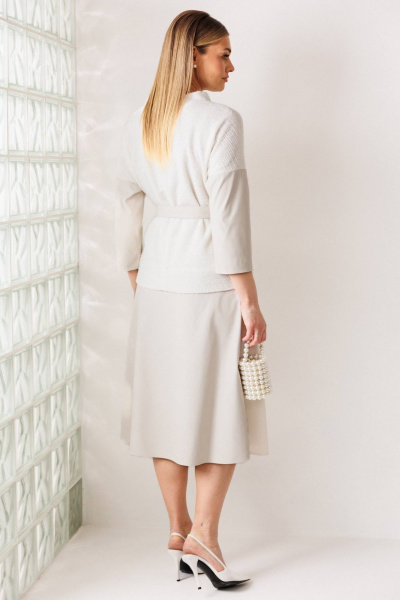 Жакет, юбка Мода Юрс 26-2718 белый - фото 2