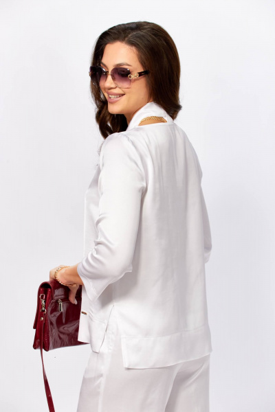 Блуза, брюки Taita plus 2604/2 белый - фото 9