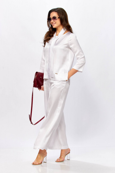 Блуза, брюки Taita plus 2604/2 белый - фото 7